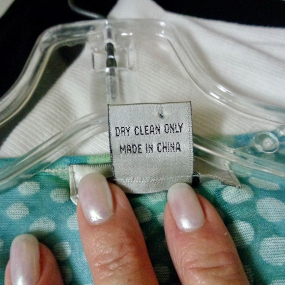 ANIA.A. TURQUOISE WATERCOLOR PRINT 3/4 SLEEVE TIE FRONT LIGHT WEIGHT JACKET S - Picture 10 of 10